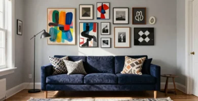 17 Living Room Wall Art Above Couch Placement Ideas