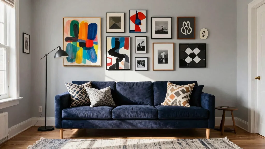 17 Living Room Wall Art Above Couch Placement Ideas