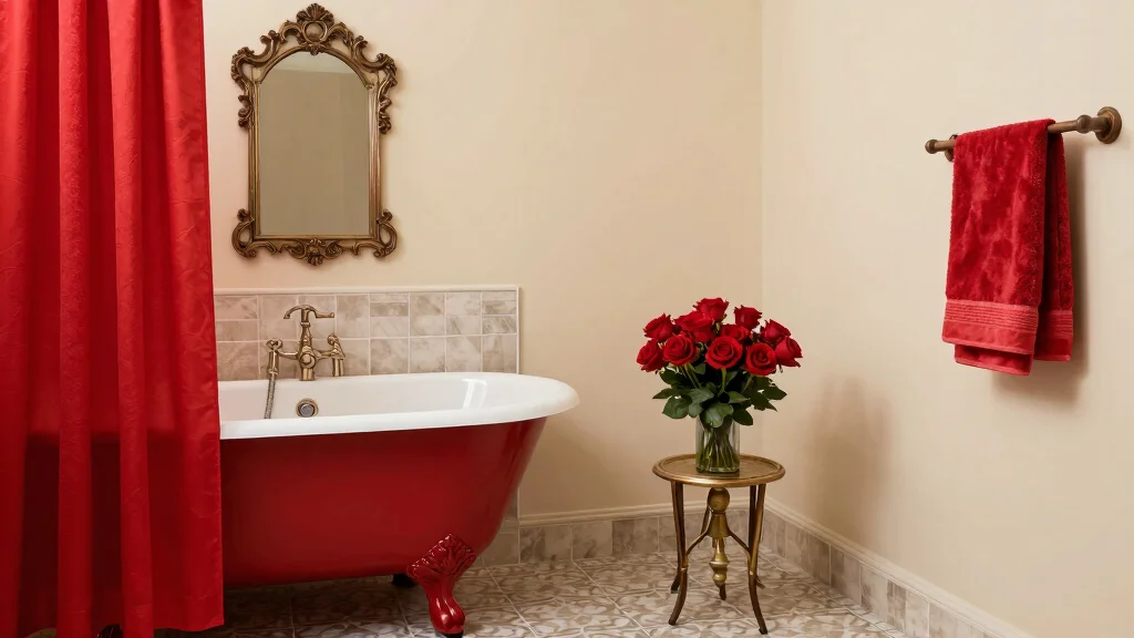 17 Red Bathroom Accessories for Bold Accent Decor