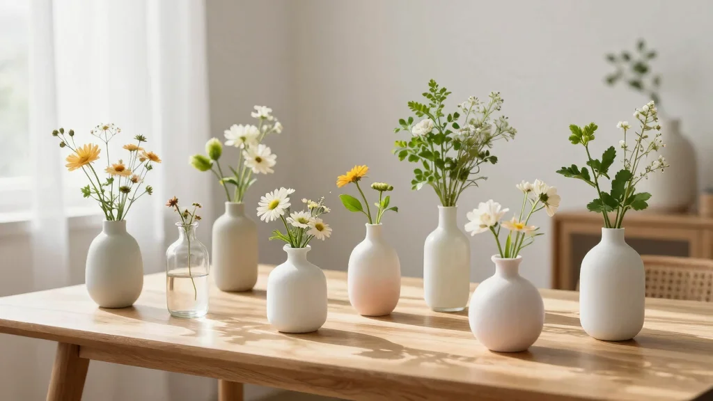 17 Small Vases with Flowers for Subtle Accents
