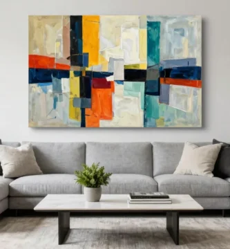 18 Abstract Wall Art Living Room for a Contemporary Look