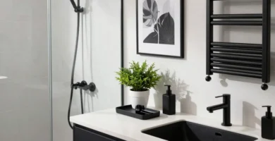 18 Black Bathroom Accessories for a Sleek Modern Look