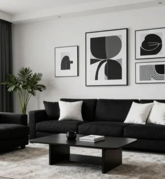 18 Black and White Wall Art Living Room Styling Ideas