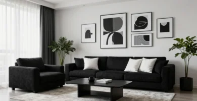 18 Black and White Wall Art Living Room Styling Ideas
