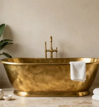 18 Brass Bathroom Accessories That Feel Luxurious