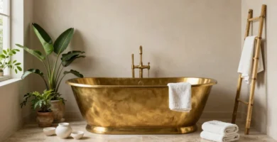 18 Brass Bathroom Accessories That Feel Luxurious