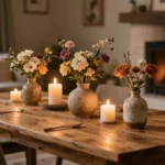 18 Bud Vase and Candle Centerpieces for Cozy Tables