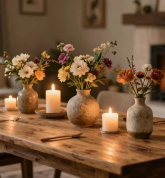 18 Bud Vase and Candle Centerpieces for Cozy Tables