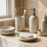 18 Ceramic Bathroom Accessories for a Refined Look