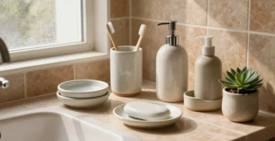 18 Ceramic Bathroom Accessories for a Refined Look