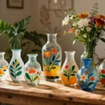 18 Painted Glass Vases for Artistic Accents