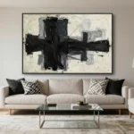 19 Black Wall Art Living Room Ideas for Bold Interiors