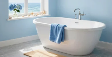19 Blue Bathroom Accessories for a Fresh Coastal Feel
