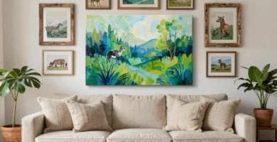 19 Living Room Wall Art Ideas That Make Your Home Look Stylish