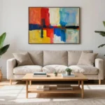19 Oversized Wall Art Living Room Ideas for Modern Homes