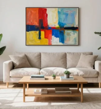 19 Oversized Wall Art Living Room Ideas for Modern Homes