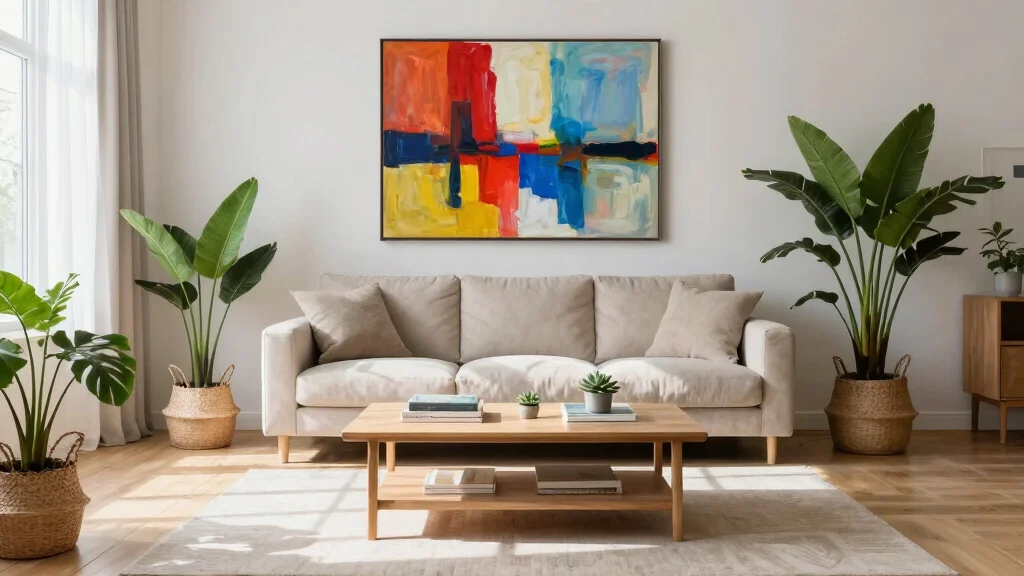 19 Oversized Wall Art Living Room Ideas for Modern Homes