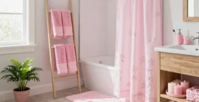 19 Pink Bathroom Accessories for Soft and Playful Decor