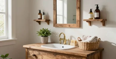 19 Rustic Bathroom Accessories for Natural Warmth