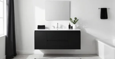 20 Black and White Bathroom Accessories Styling Ideas