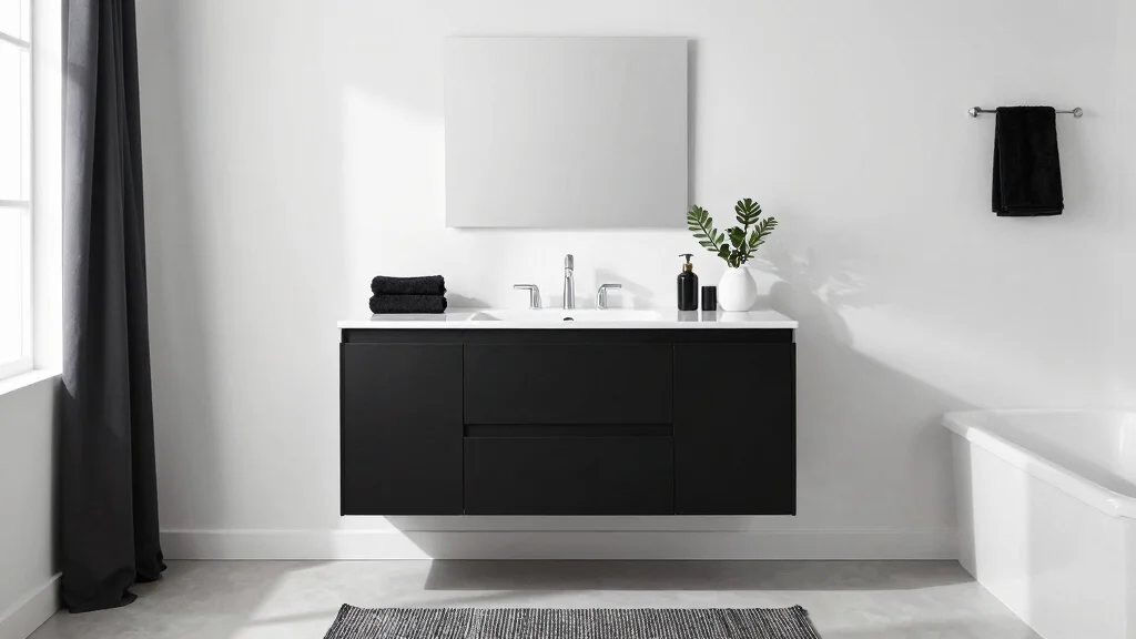 20 Black and White Bathroom Accessories Styling Ideas