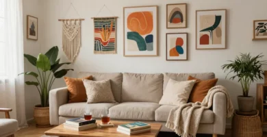 20 Boho Wall Art Living Room Inspiration for Cozy Homes