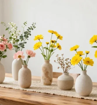 20 Bud Vases with Flowers for Everyday Decor