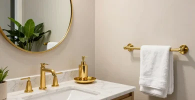 20 Gold Bathroom Accessories That Add Luxury Touches