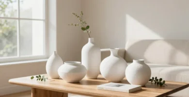 20 White Vase Decor Ideas for Clean Interiors