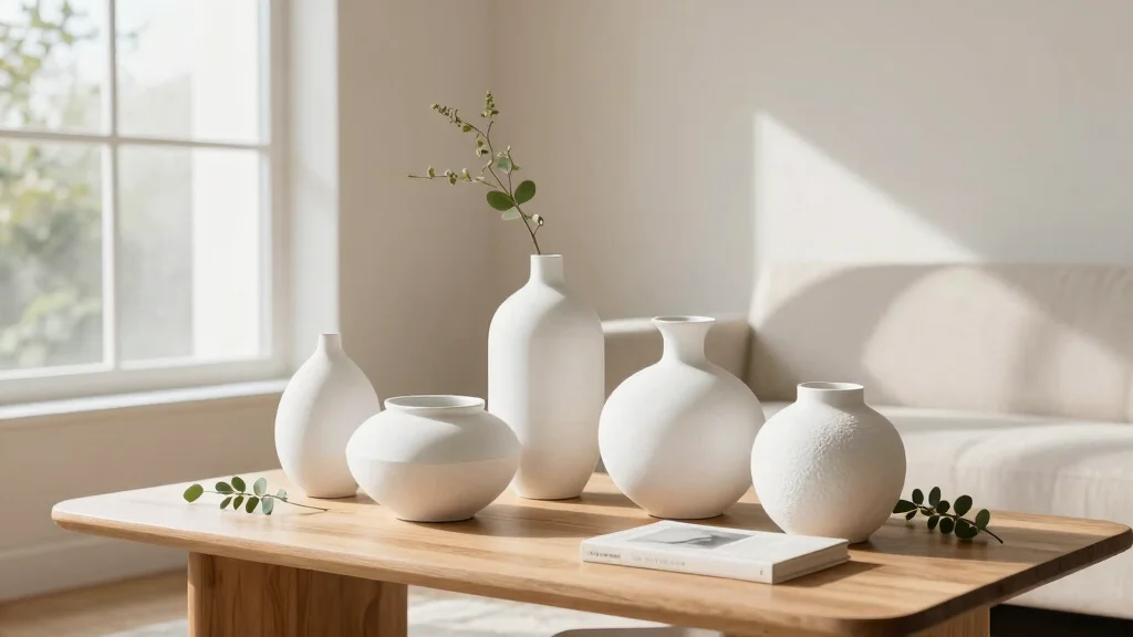 20 White Vase Decor Ideas for Clean Interiors