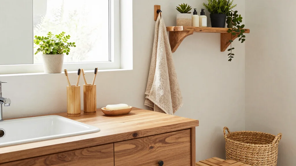 20 Wooden Bathroom Accessories for Warm Natural Style